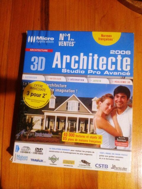 logiciel architecte d'interieur
envoi possible
prix n�gociab 18 Boussac-Bourg (23)