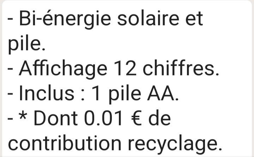 Calculatrice Olympia LCD-312 Matériel informatique