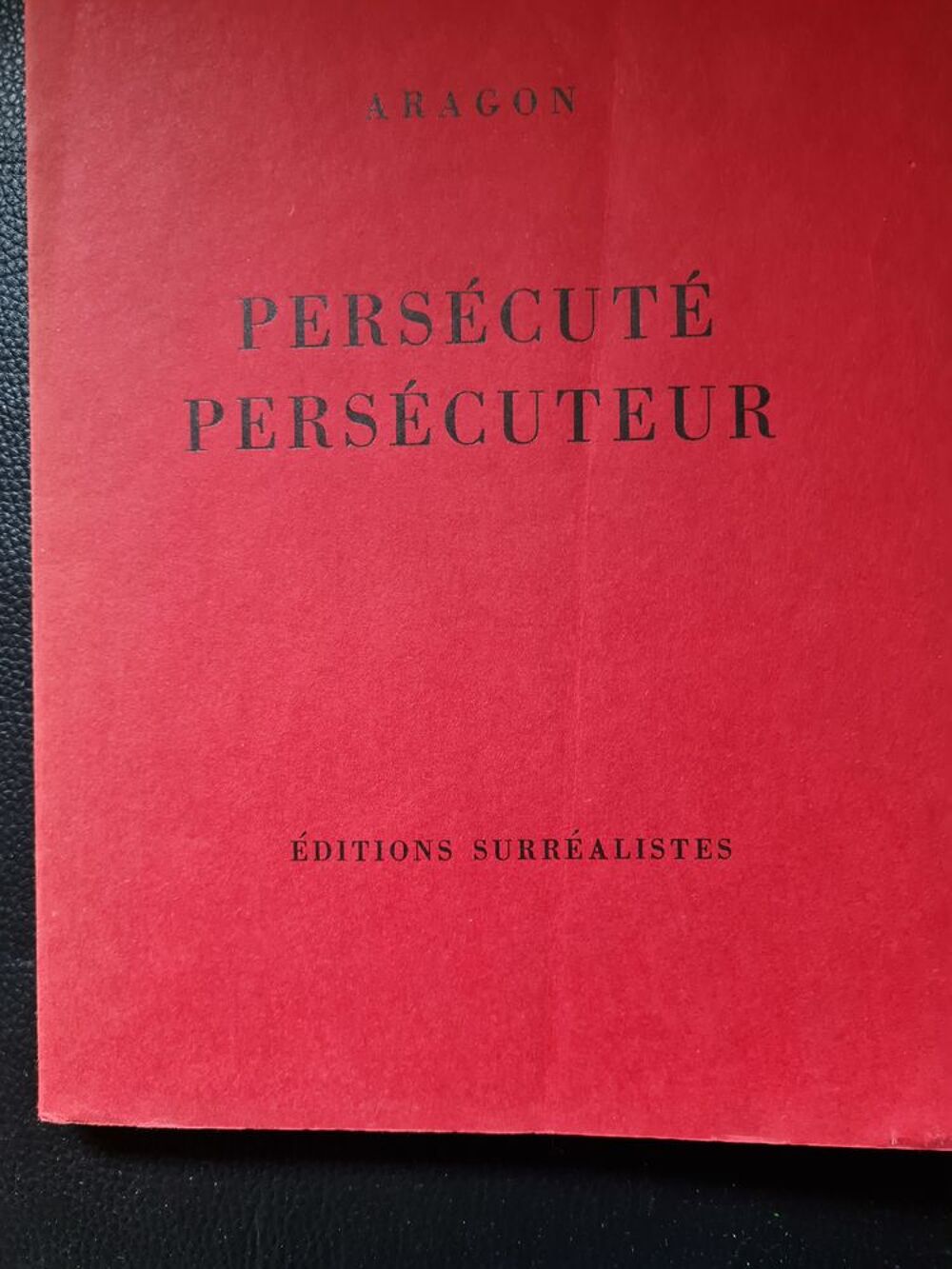 Aramon pers&eacute;cut&eacute; persecuteur &eacute;dition originale 