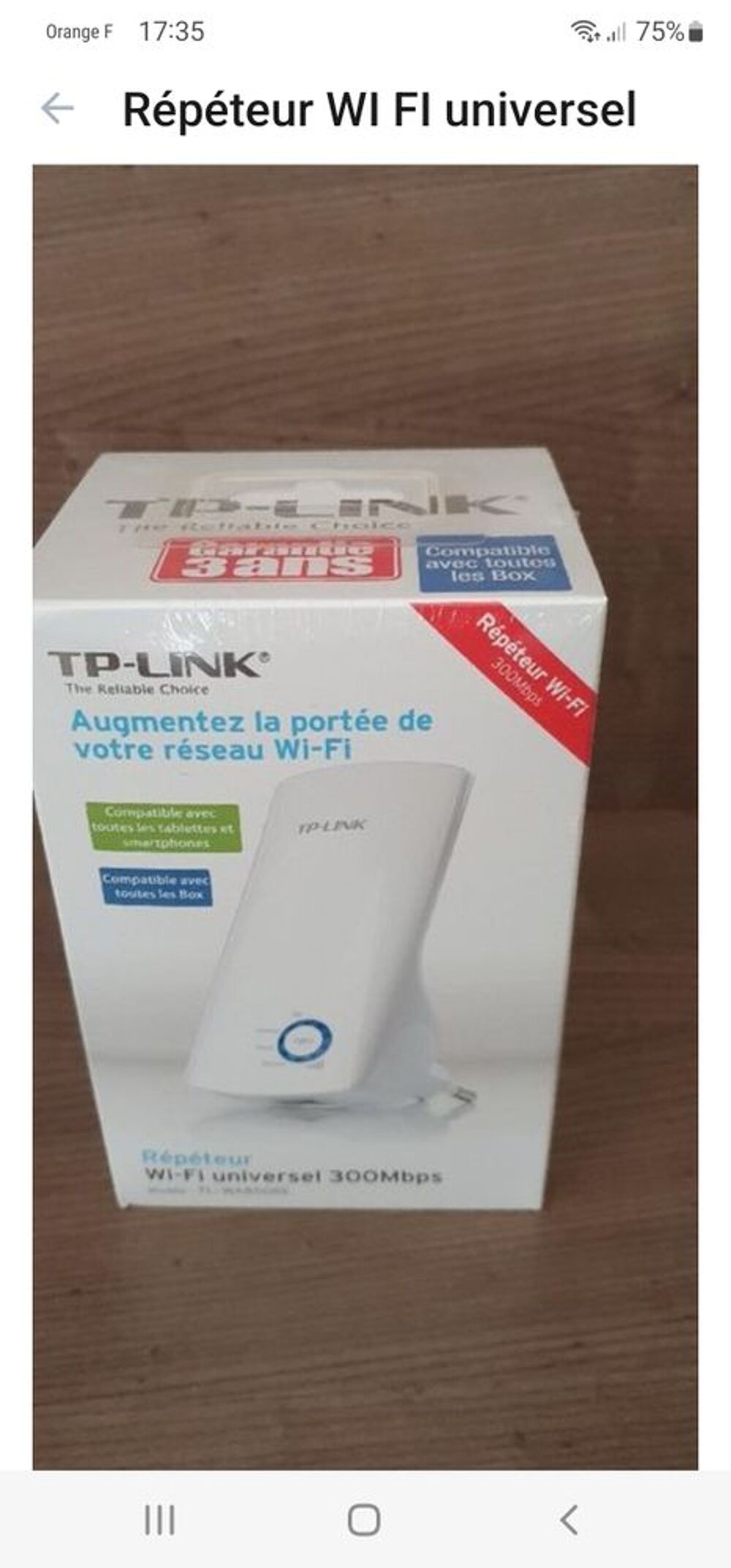 r&eacute;peteur Wifi Téléphones et tablettes