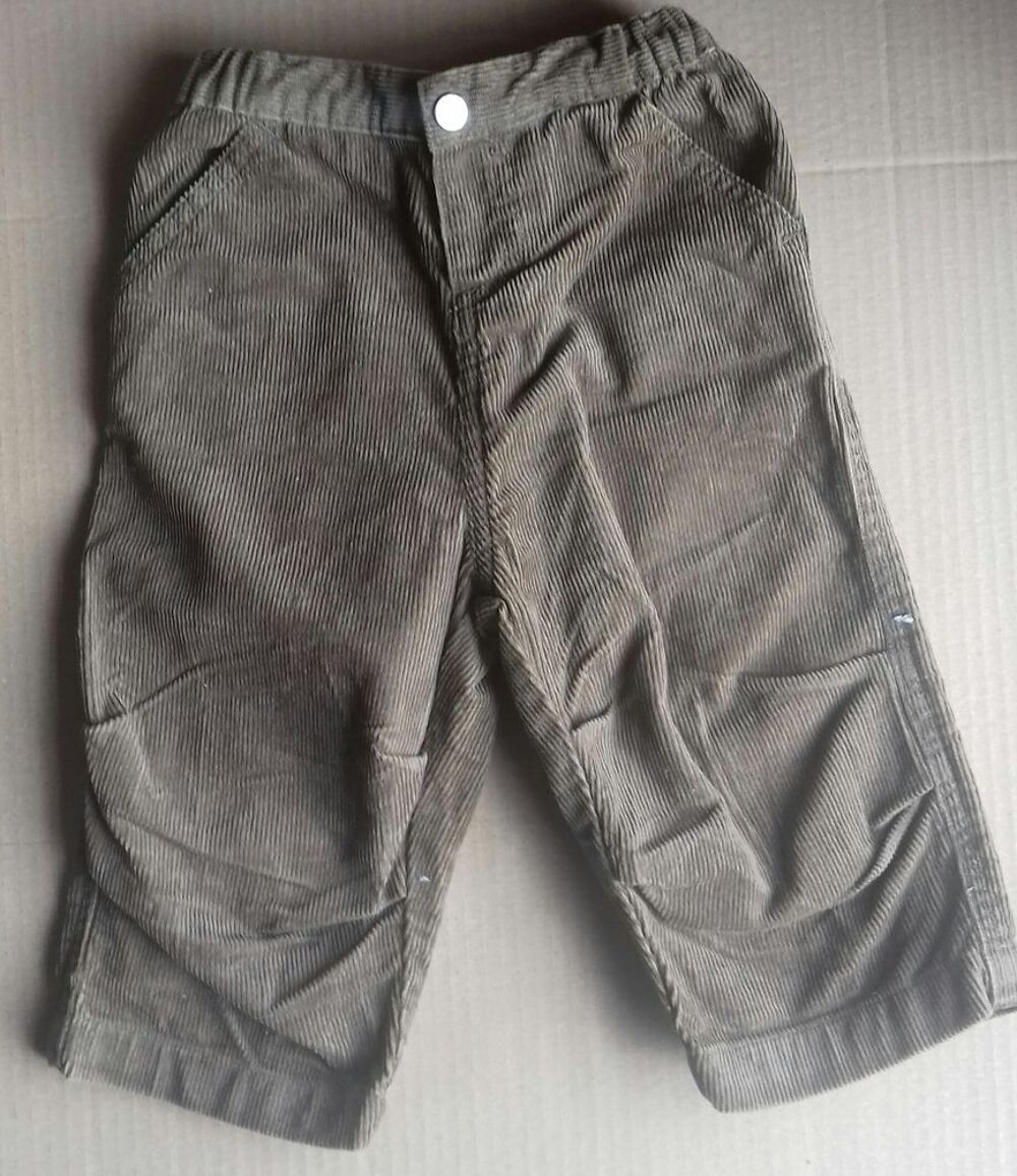PANTALON PETIT BATEAU VELOURS COTELE MARRON - 12 MOIS Vêtements enfants
