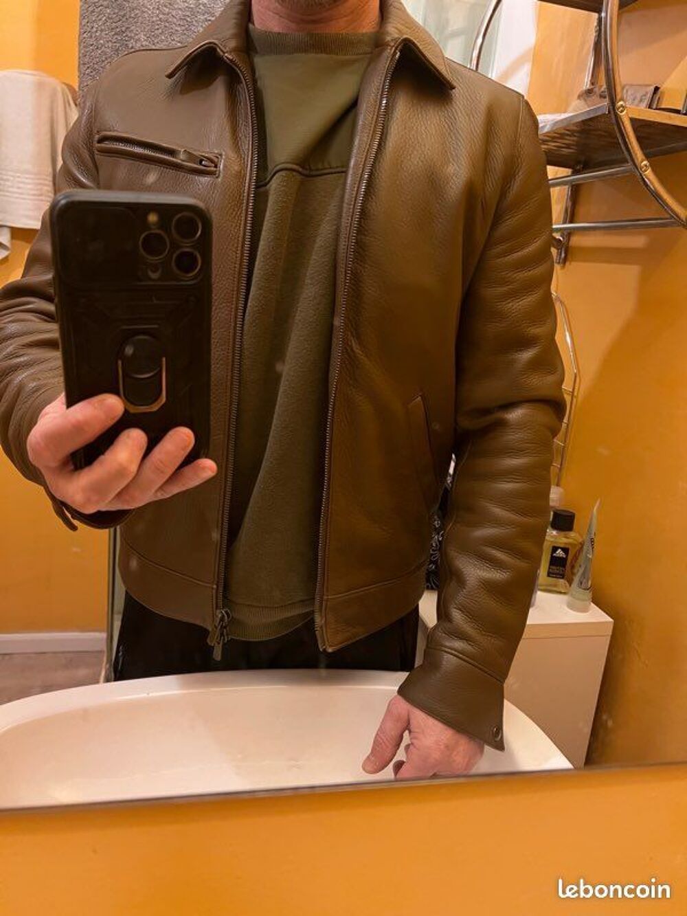 Blouson Cuir de Cerf Bonne Gueule Vêtements