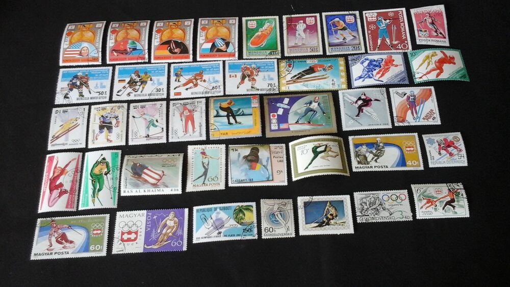 Timbres sur les sports de neige 