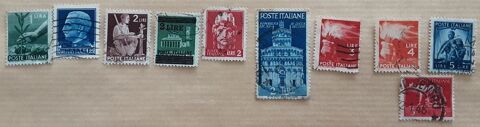 10 timbres à collection  ITALIE 2 Pontoise (95)