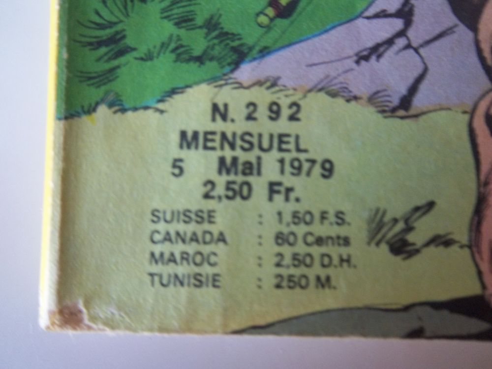 1979 bande dessin&eacute;e ZEMBLA n&deg;292 