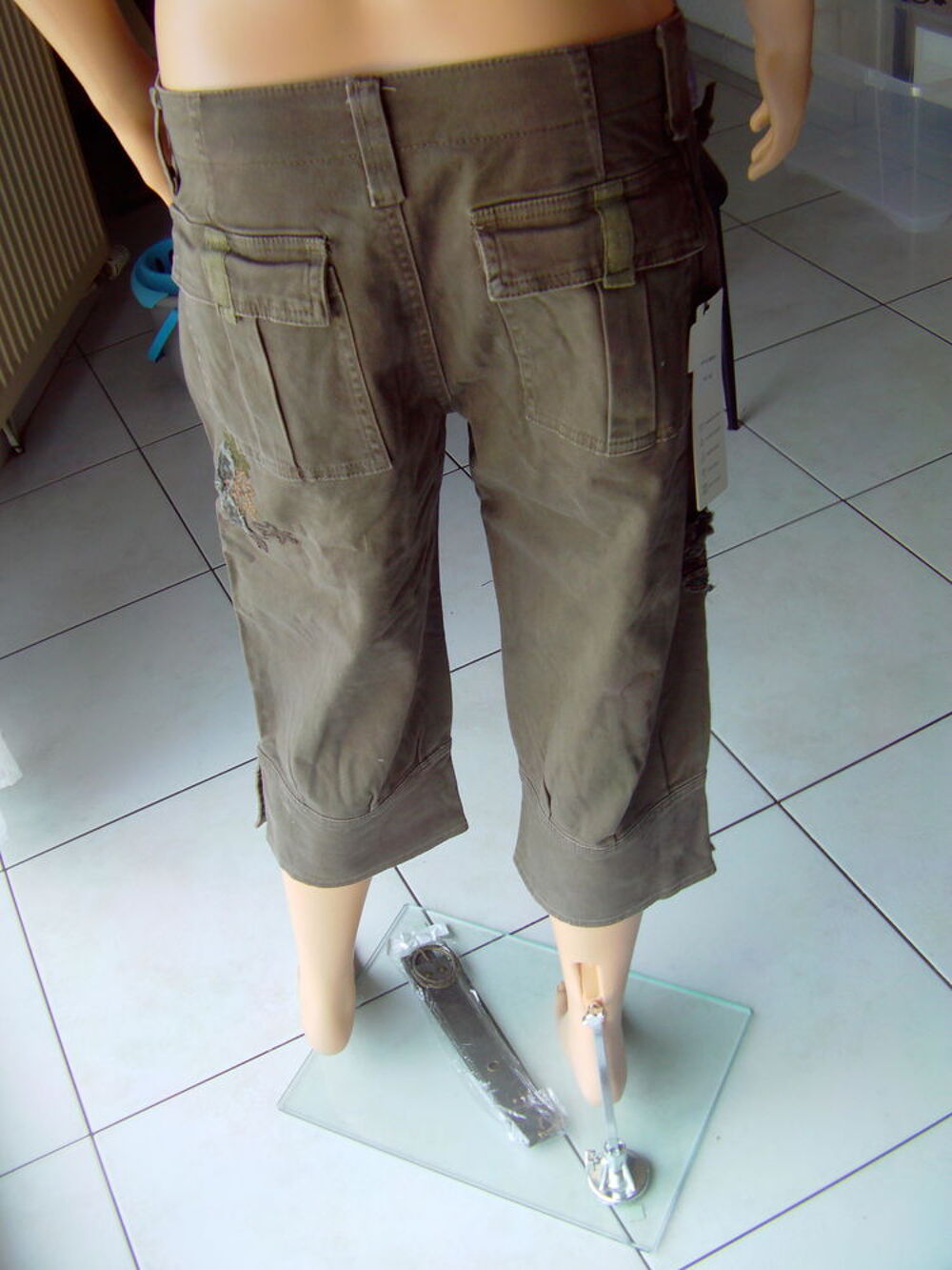 Pantacourt marron taille 42 Vêtements