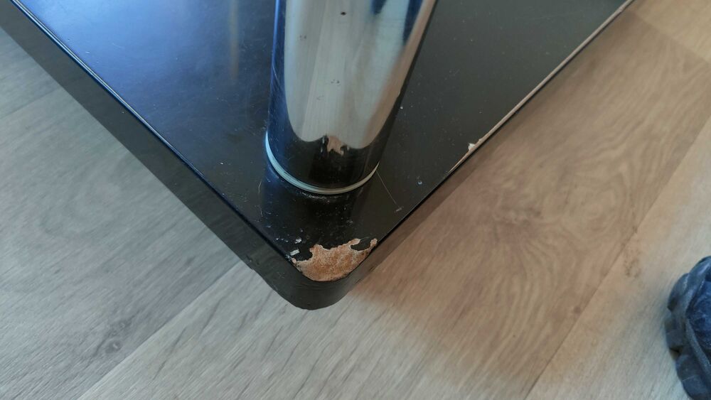 meuble TV plateau en verre Meubles