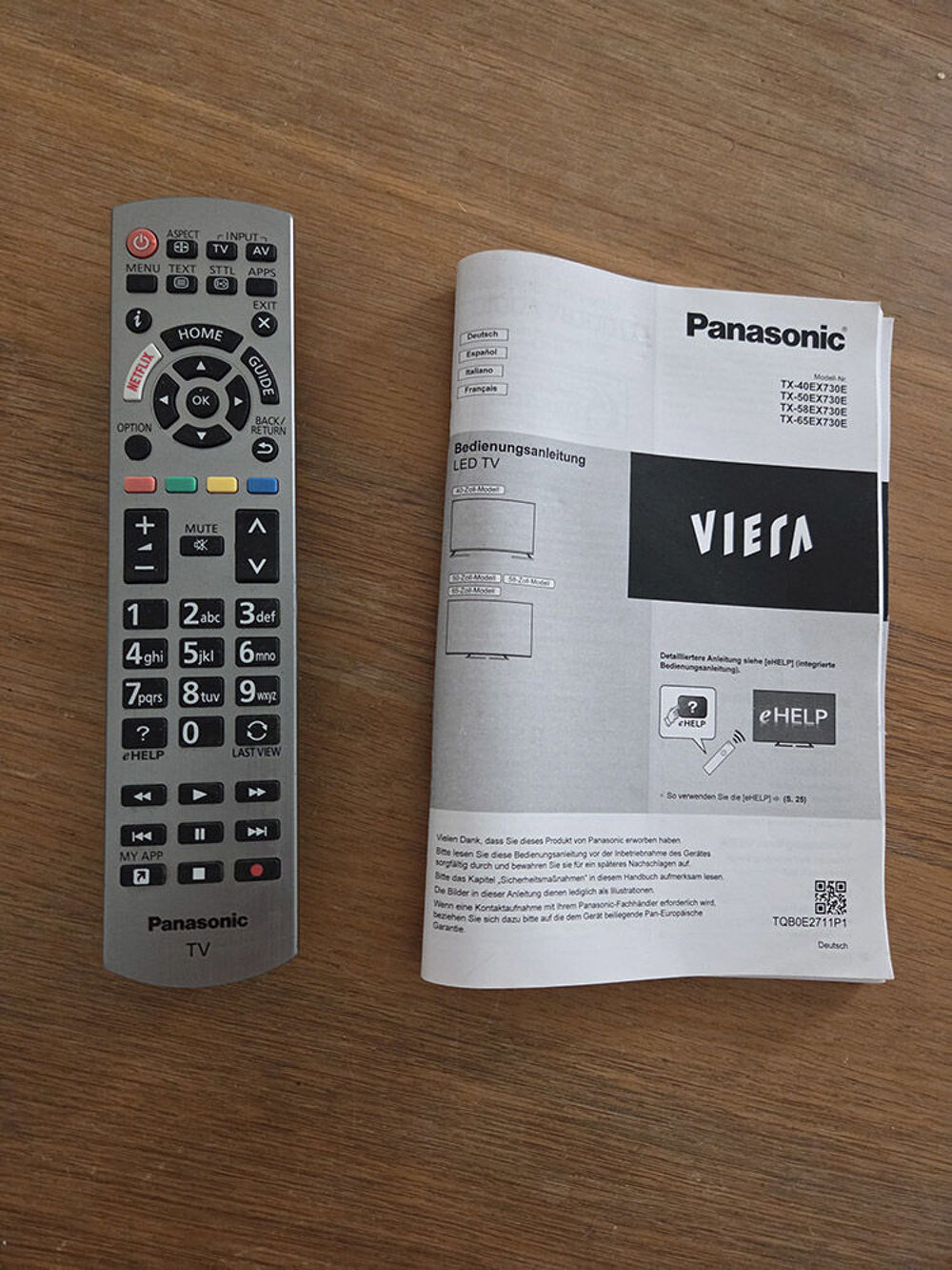 TV Panasonic TX-58EX730E ? 58 pouces 4K HDR Photos/Video/TV