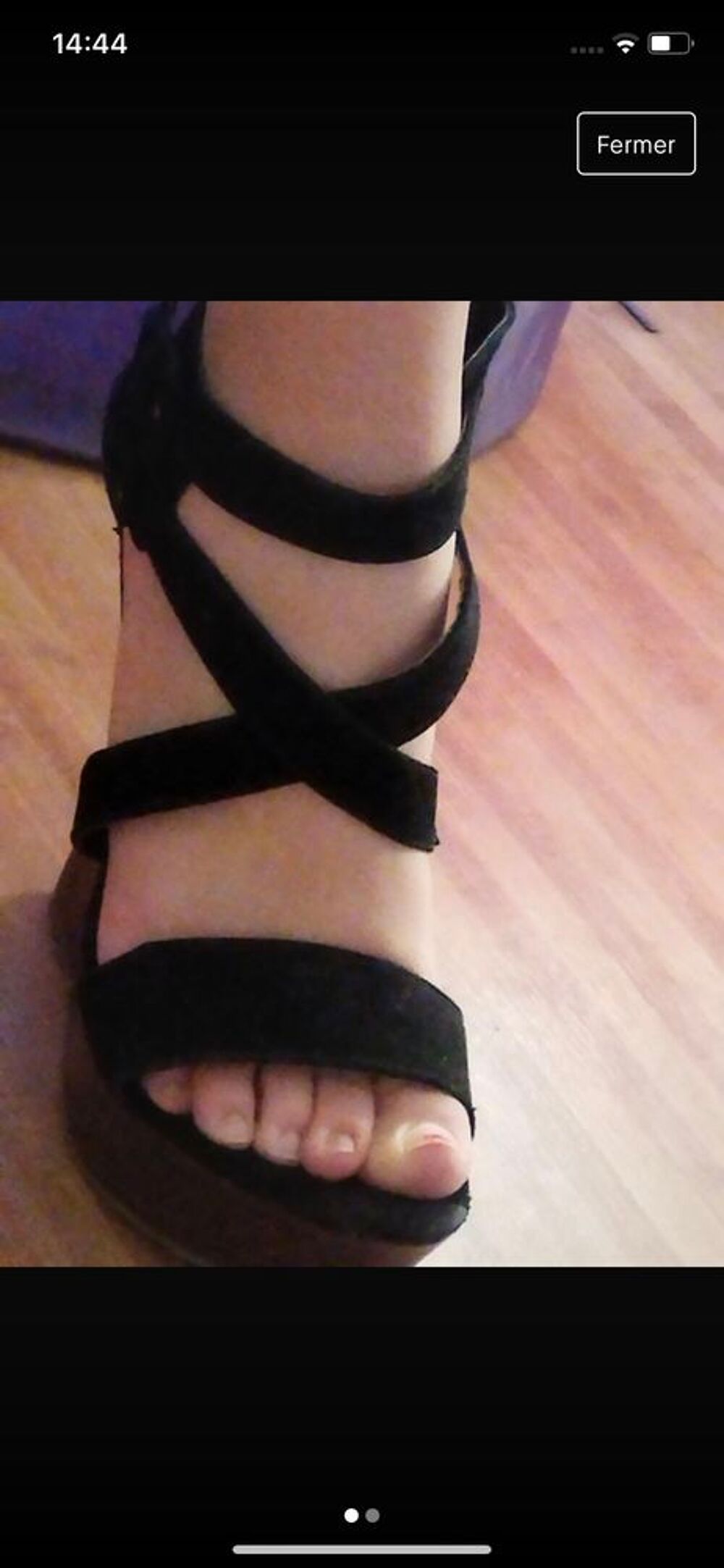 chaussures noires compens&eacute;es Chaussures