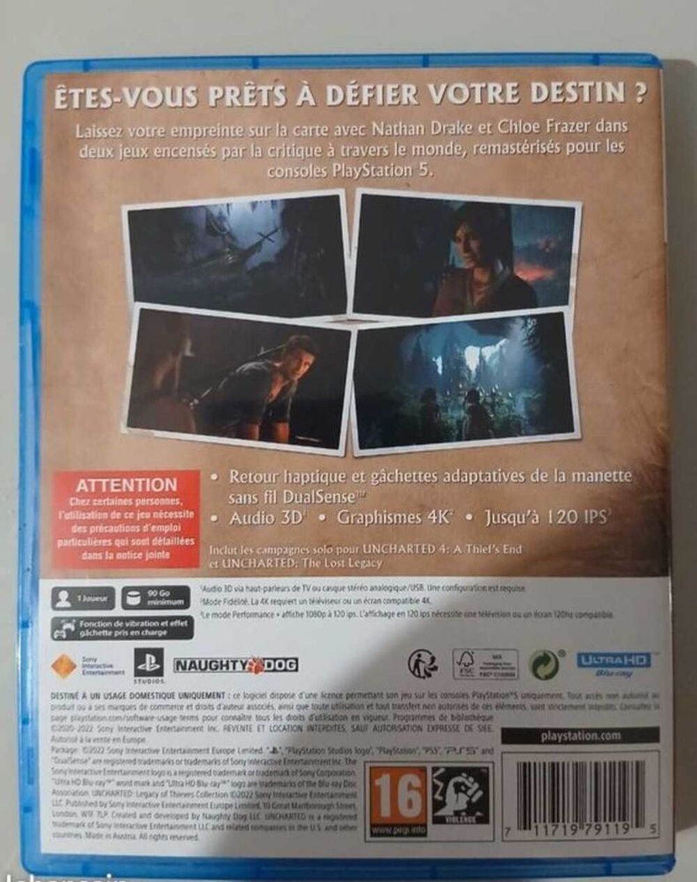 uncharted leagacy of thives collection ps5 Consoles et jeux vidéos