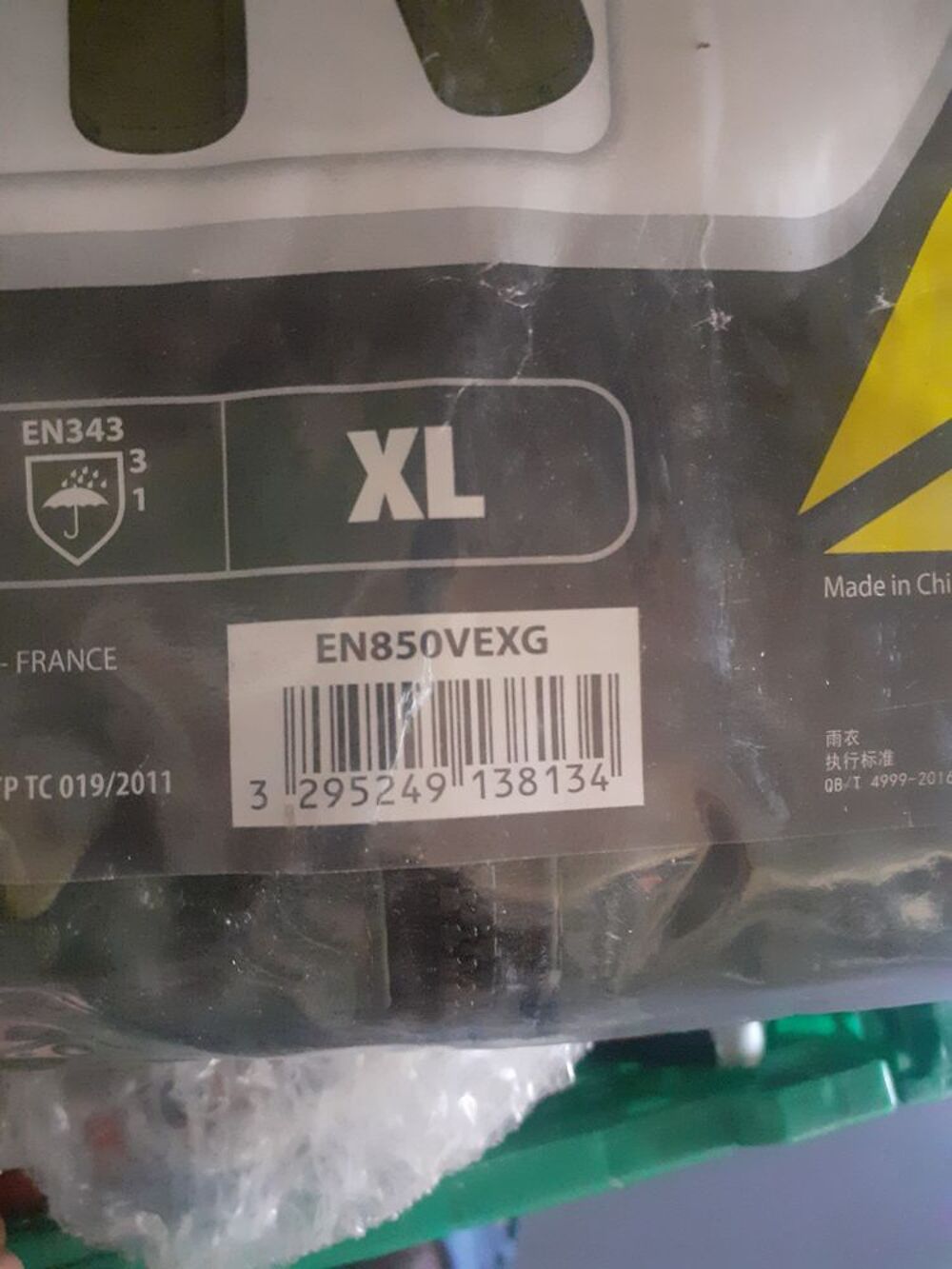 Ensemble de pluie en850 vert taille XL en850vexg delta plus Qualit&eacute; professionnel Vêtements