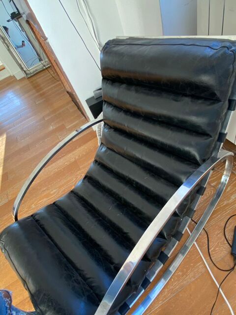Rocking-chair cuir noir 0 Marseille 7 (13)