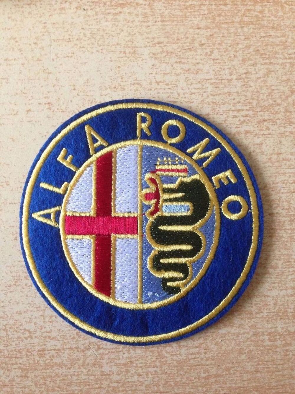  &Eacute;cusson patch alfa romeo logo diam. 8 cm 