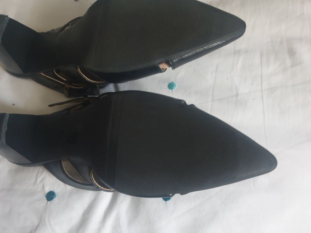 mules femme noires -37- cuir Chaussures