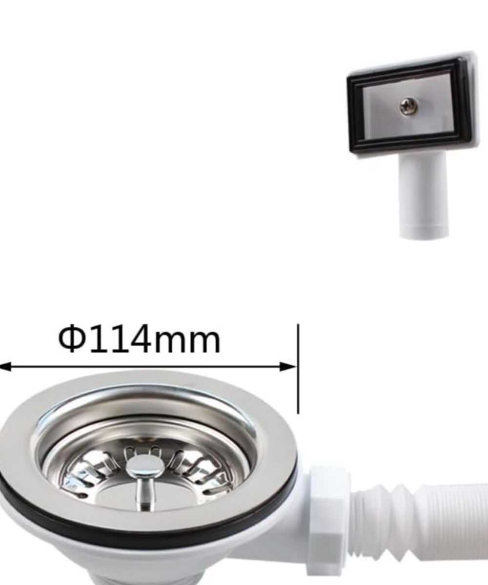 Tamis d'&eacute;vacuation talea vis de 5,5 cm pour en acier inox Cuisine