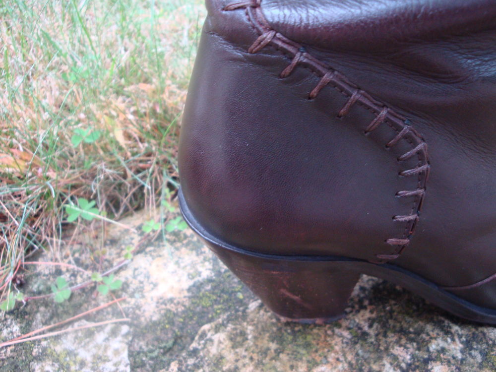Bottes en cuir marron Chaussures
