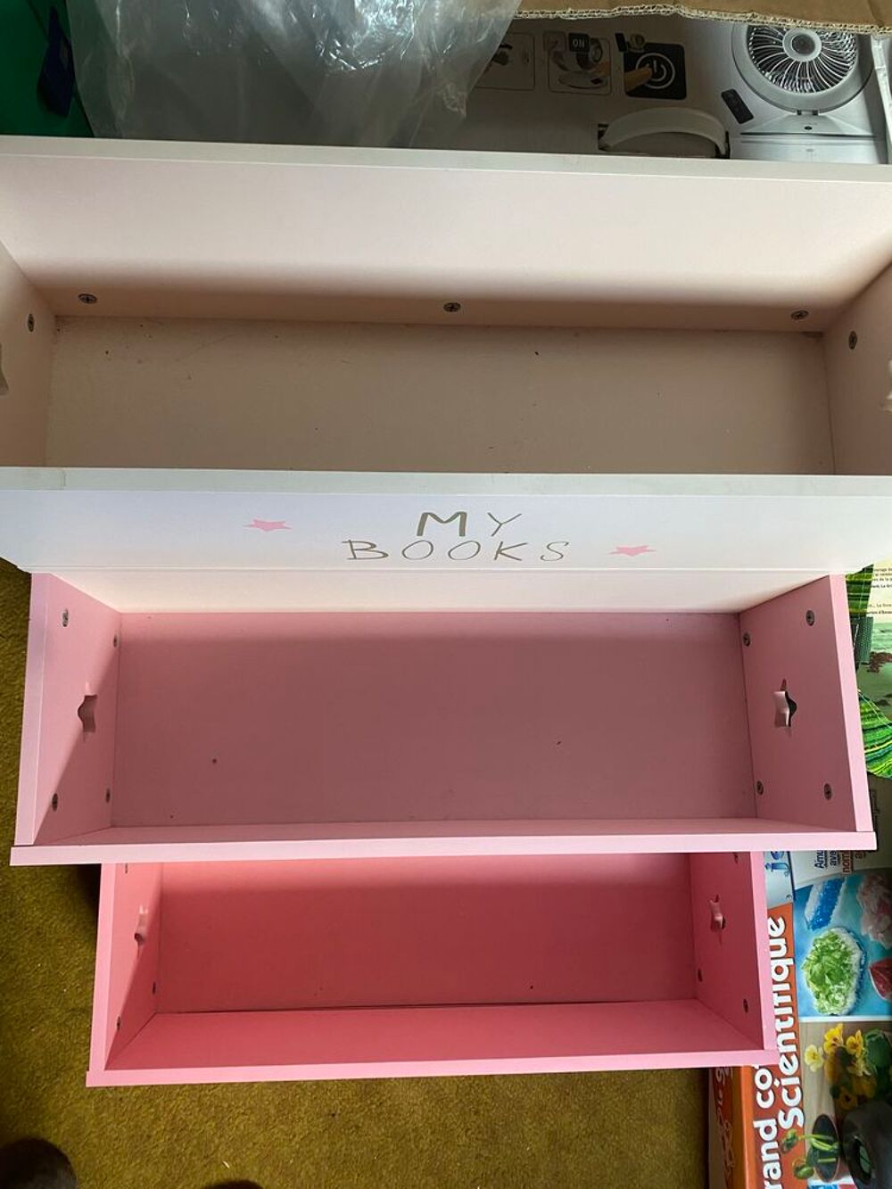 Biblioth&egrave;que enfant rose Vertbaudet Meubles