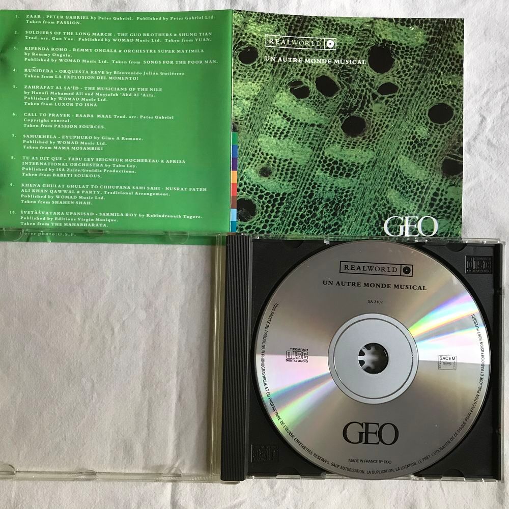 CD Un Autre Monde Musical Geo - Realworld Compilation CD et vinyles
