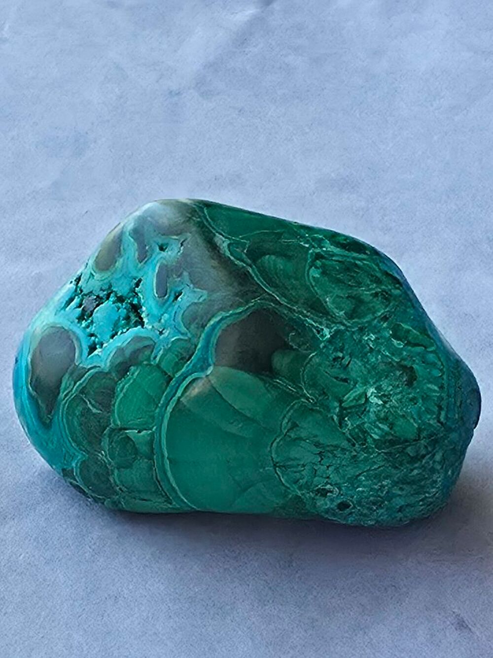 Chrysocolle du Katanga RDC-Pierre Polie 58g 
