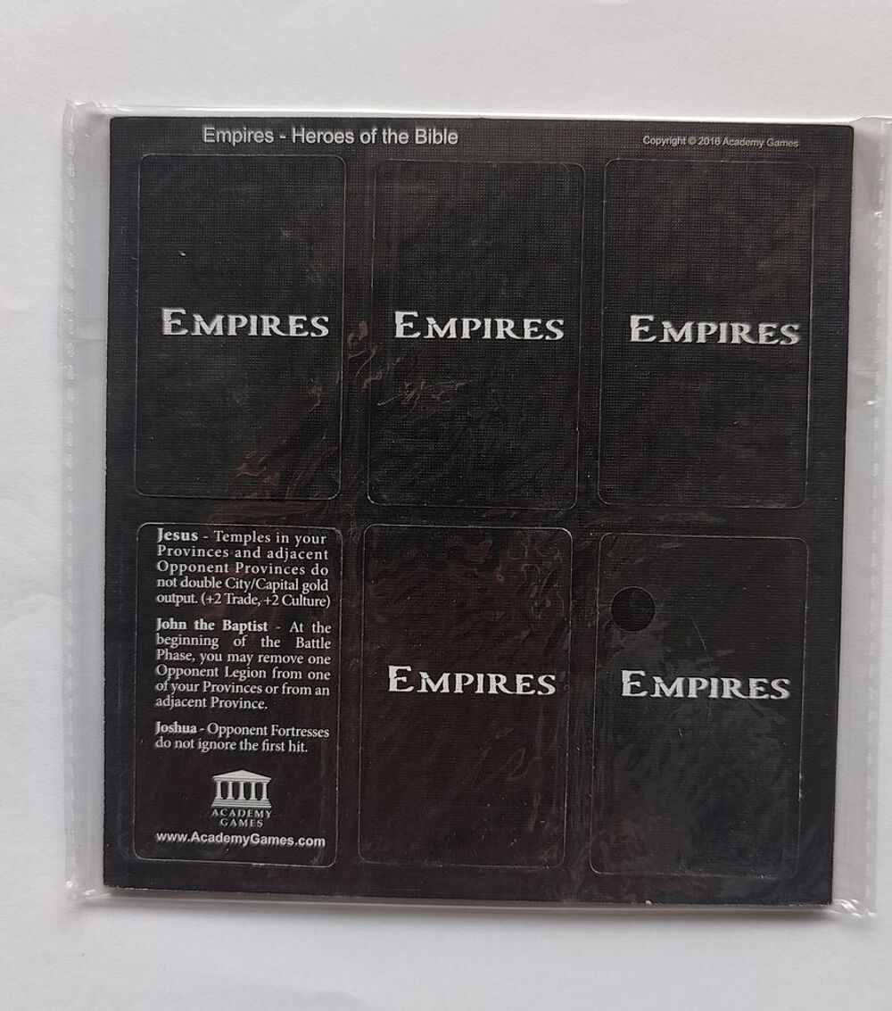 Mare Nostrum: Empires : Extension Heroes of the Bible Jeux / jouets