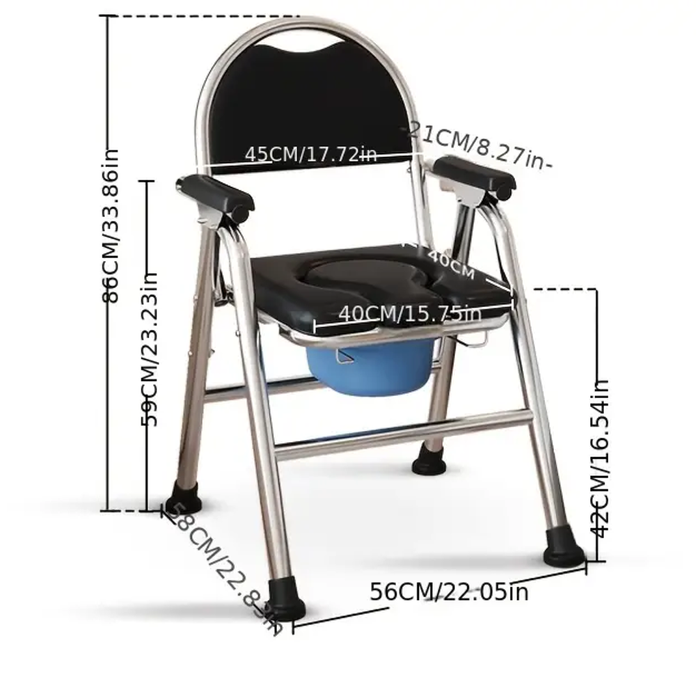 Chaise d'Aisance Personne &Acirc;g&eacute;e ou Handicap&eacute;e Meubles