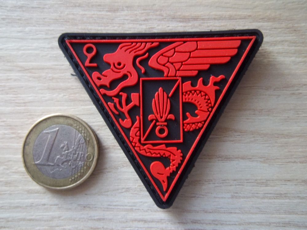 &eacute;cusson PVC 2e r&eacute;giment &eacute;tranger de parachutistes insigne 
