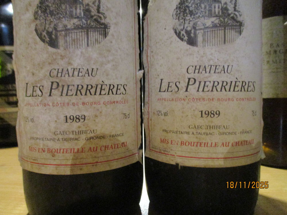 7 Bouteilles HENRI MAIRE DE 1989 &agrave; 2004 