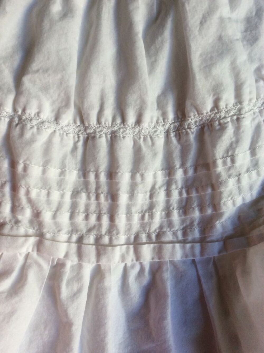Jupe blanche avec doublure 5 ans (108cm) Vêtements enfants