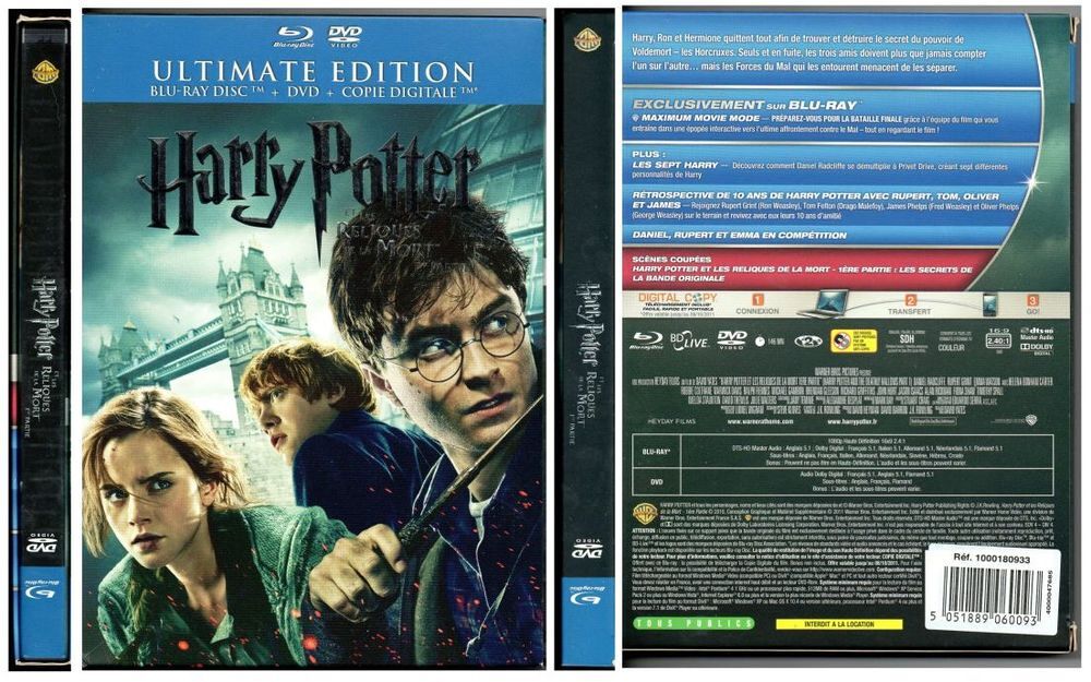 Harry Potter &amp; les Reliques de la Mort - 1&egrave;re partie DVD et blu-ray