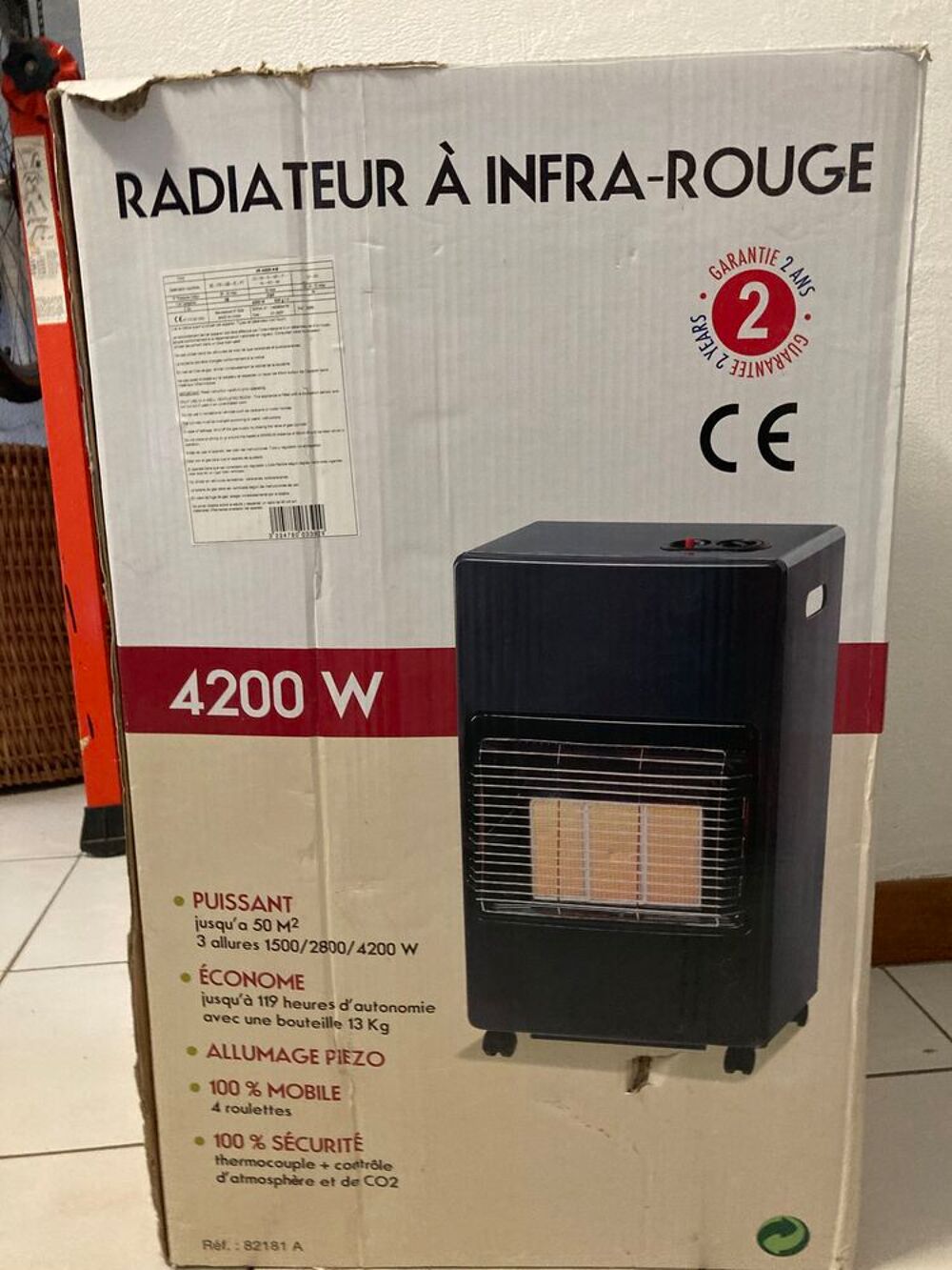 CHAUFFAGE INFRAROUGE AU GAZ Electroménager