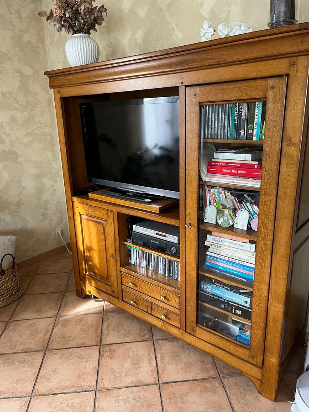 Superbe meuble TV en ch&ecirc;ne massif Meubles