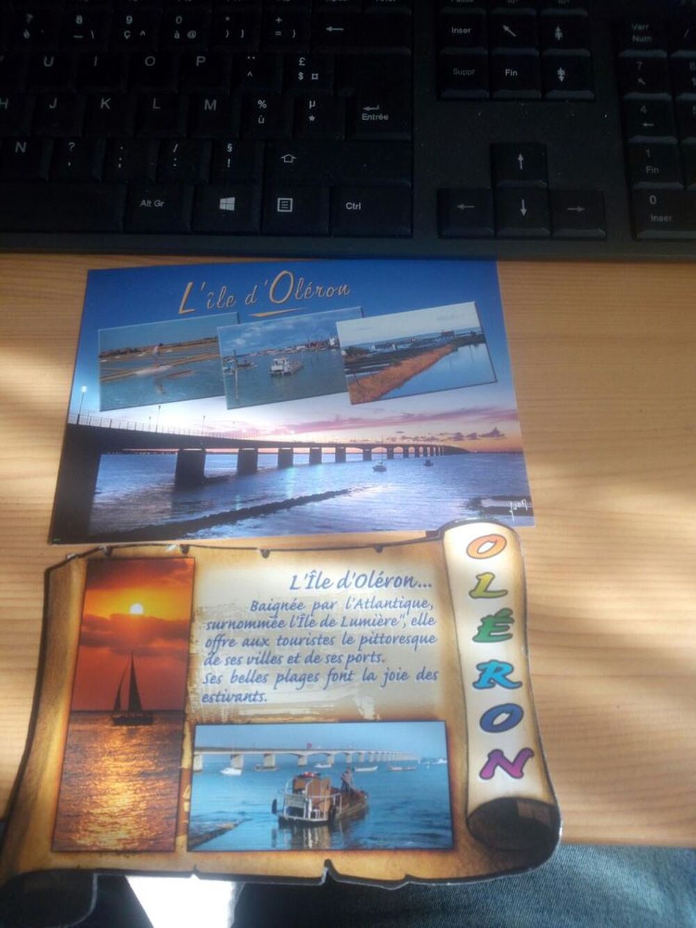 LOT SIX CARTES POSTALES PELE MELE DE L ILE D OLERON 