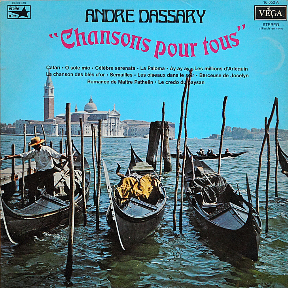 33T, 30cm - Andre Dassary - Chansons Pour Tous
CD et vinyles