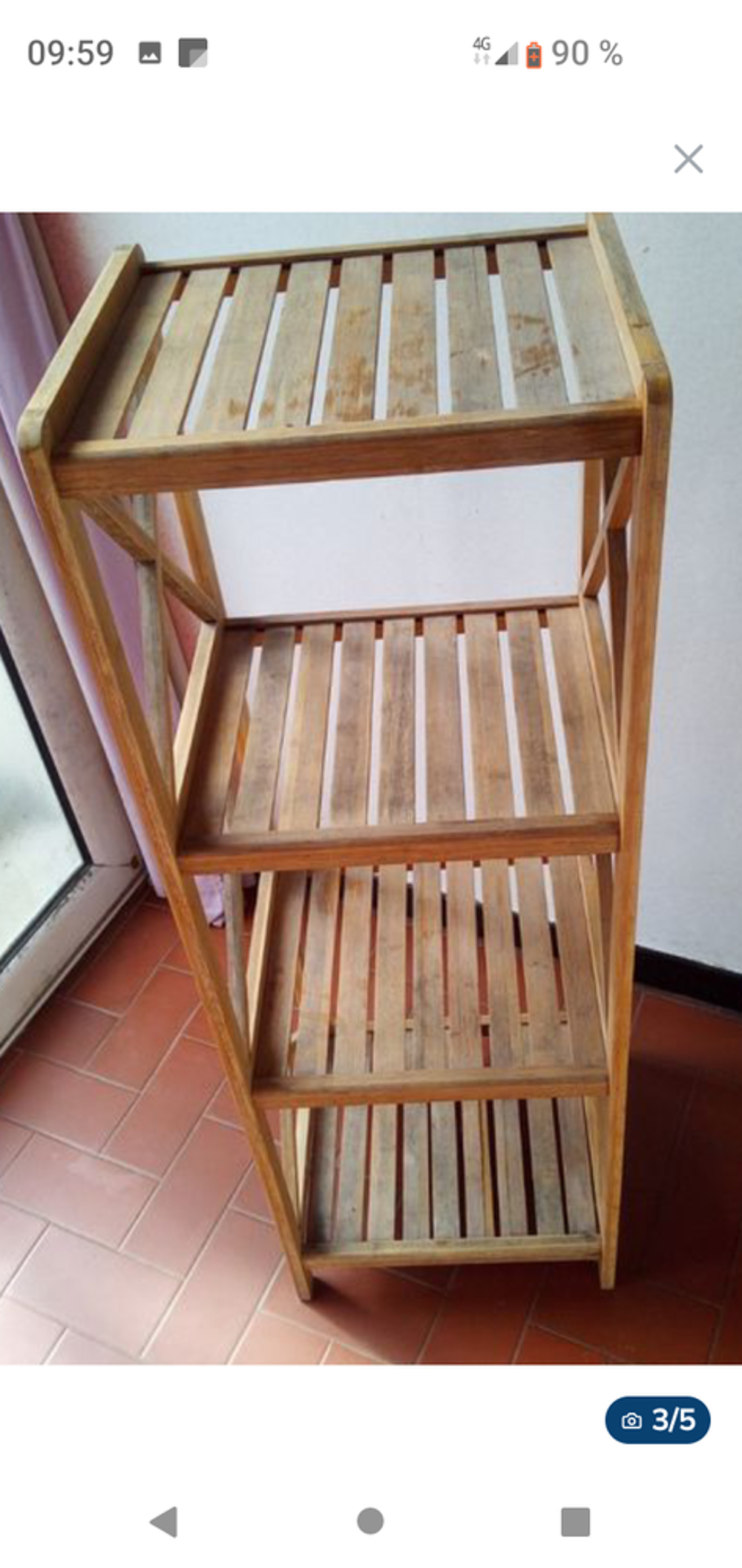 Etag&egrave;re colonne bois Meubles