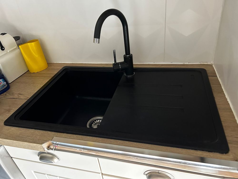 EVIER FRANKE NOIR + ROBINET Meubles