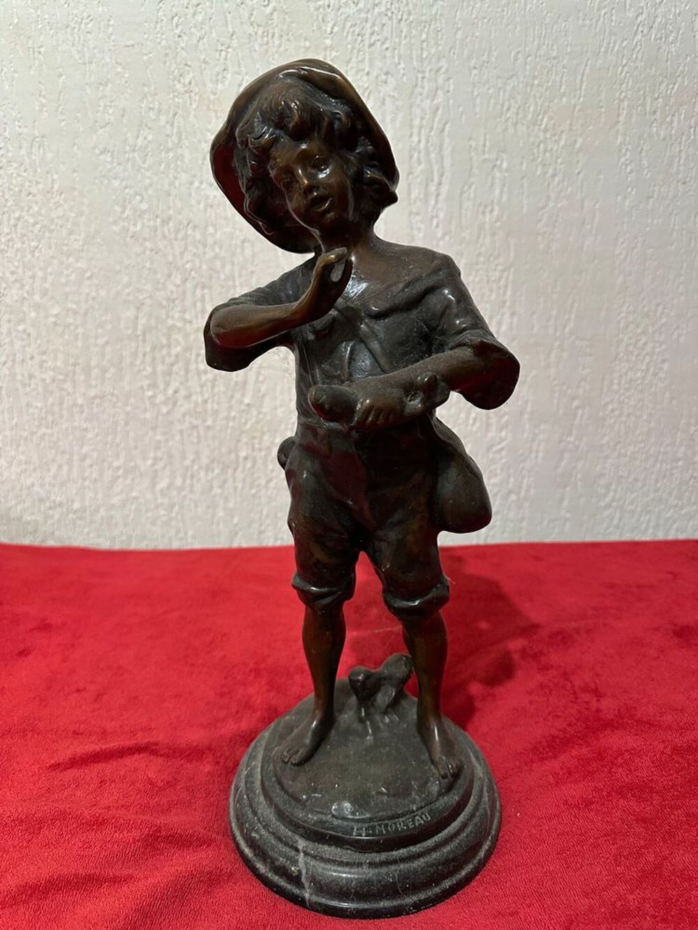 Bronze " Le p&ecirc;cheur " Décoration