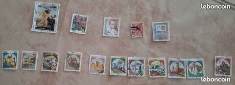 16 timbres de collection italiens oblit�r�s 30 Meaux (77)