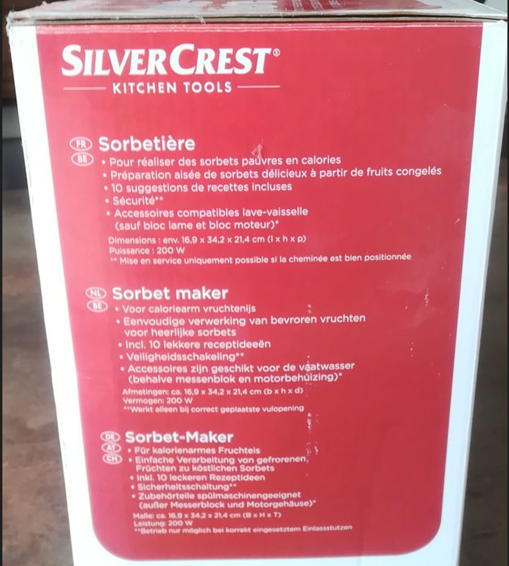 Sorbetiere Electroménager
