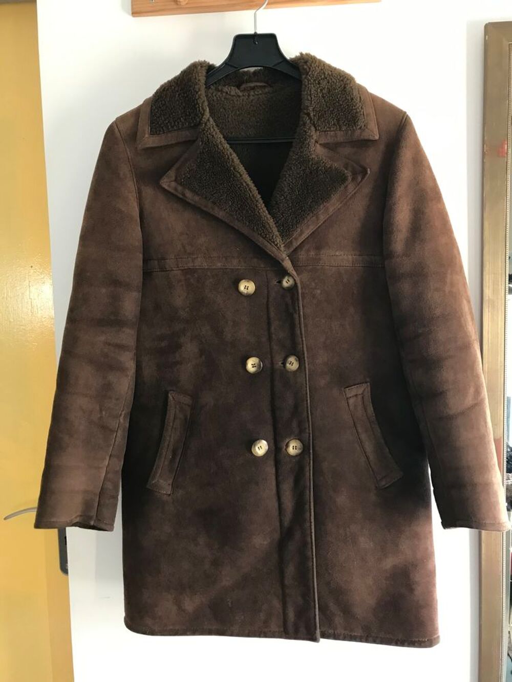 Manteau 3/4 homme peau lain&eacute;e 60€ Vêtements