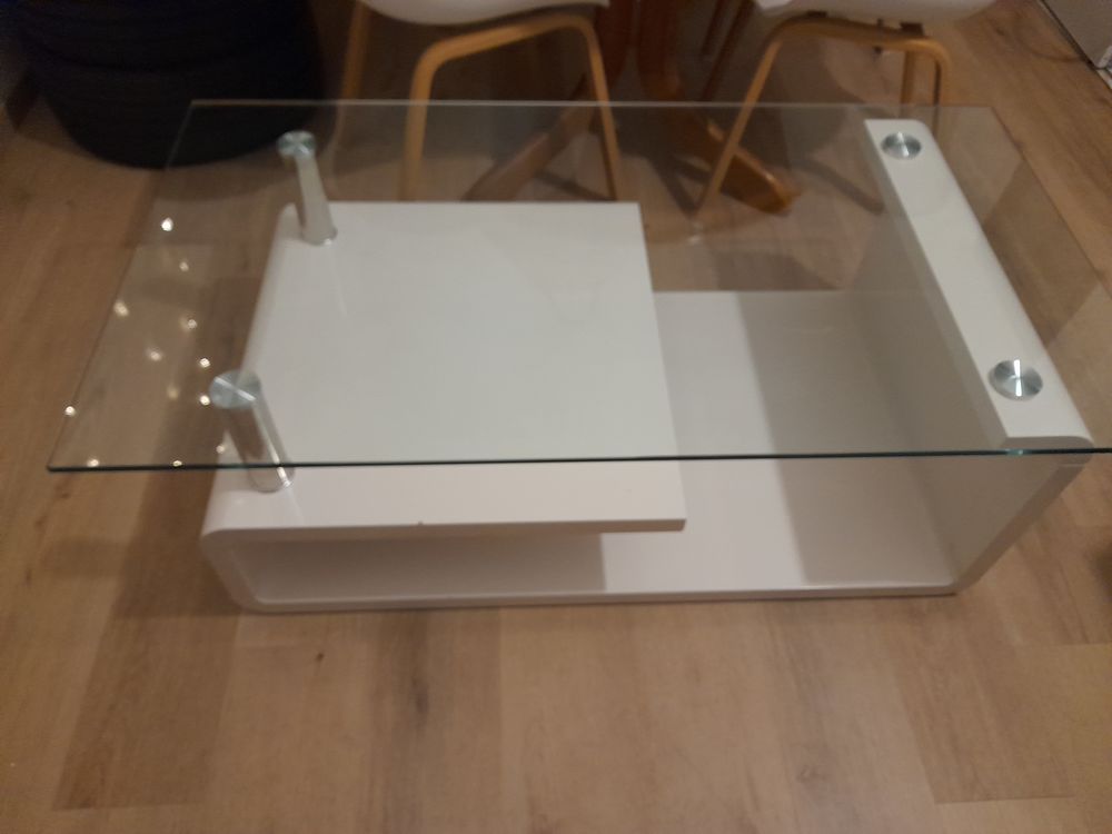 Magnifique Table basse Blanche Design Meubles