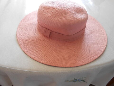 Chapeau de paille rose pour femme 8 Marck (62)