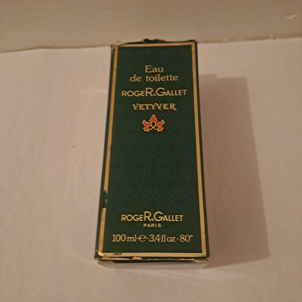 Roger Gallet veytiver eau de toillette 100 ml neuf 