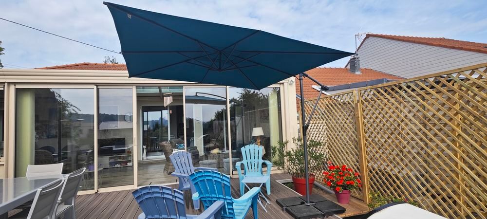 Parasol 2.5 x 2.5 m d&eacute;port&eacute; Jardin