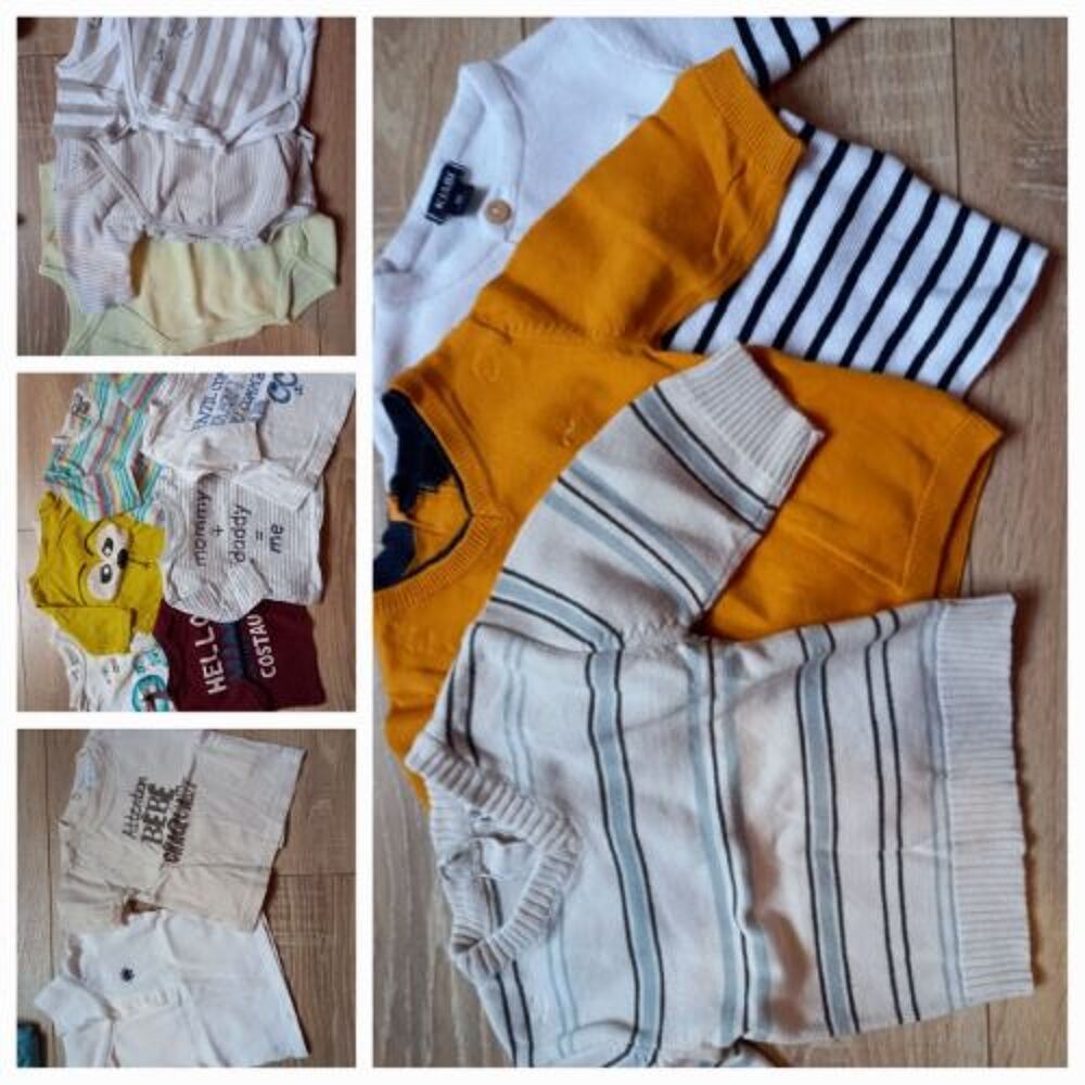 Lot v&ecirc;tements b&eacute;b&eacute; &eacute;t&eacute; gar&ccedil;on 1 mois Vêtements enfants