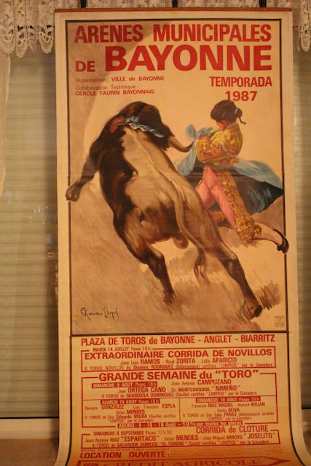 BAYONNE : Choix important d'AFFICHES de CORRIDA. 