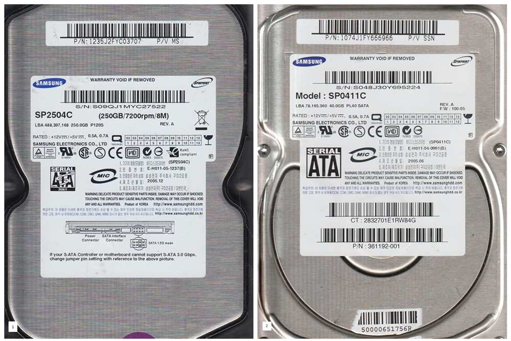 Lot de 6 disques dur hs sata ide hdd Matériel informatique
