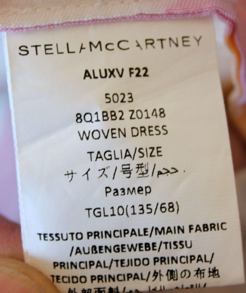 Robe motifs g&eacute;om&eacute;triques STELLA MC CARTNEY T.36
Vêtements