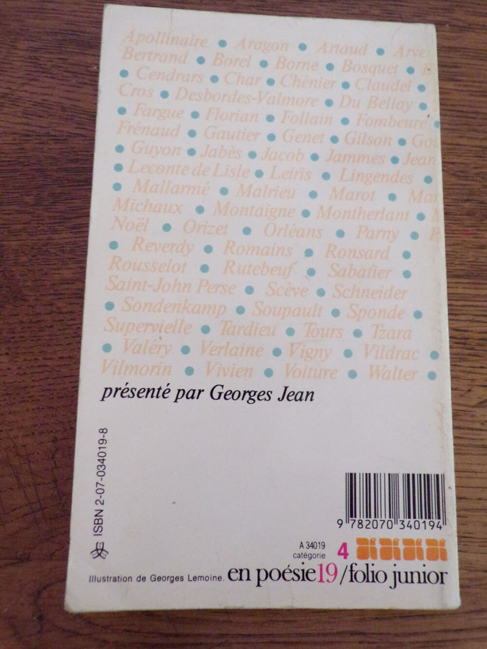 L' amour et l' amiti&eacute; en po&eacute;sie Georges Jean Gallimard Livres et BD