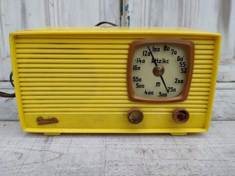 Poste Graetz Vintage Jaune Ann�es 50 Mod�le Super 290GWM 50 Loches (37)