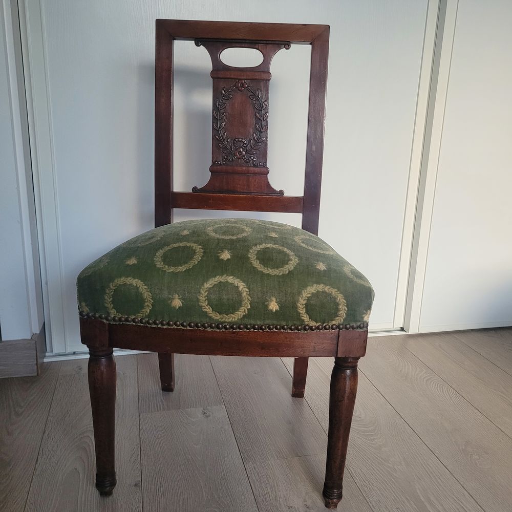 CHAISE CONSULAT / FAUTEUIL DE BARBIER 